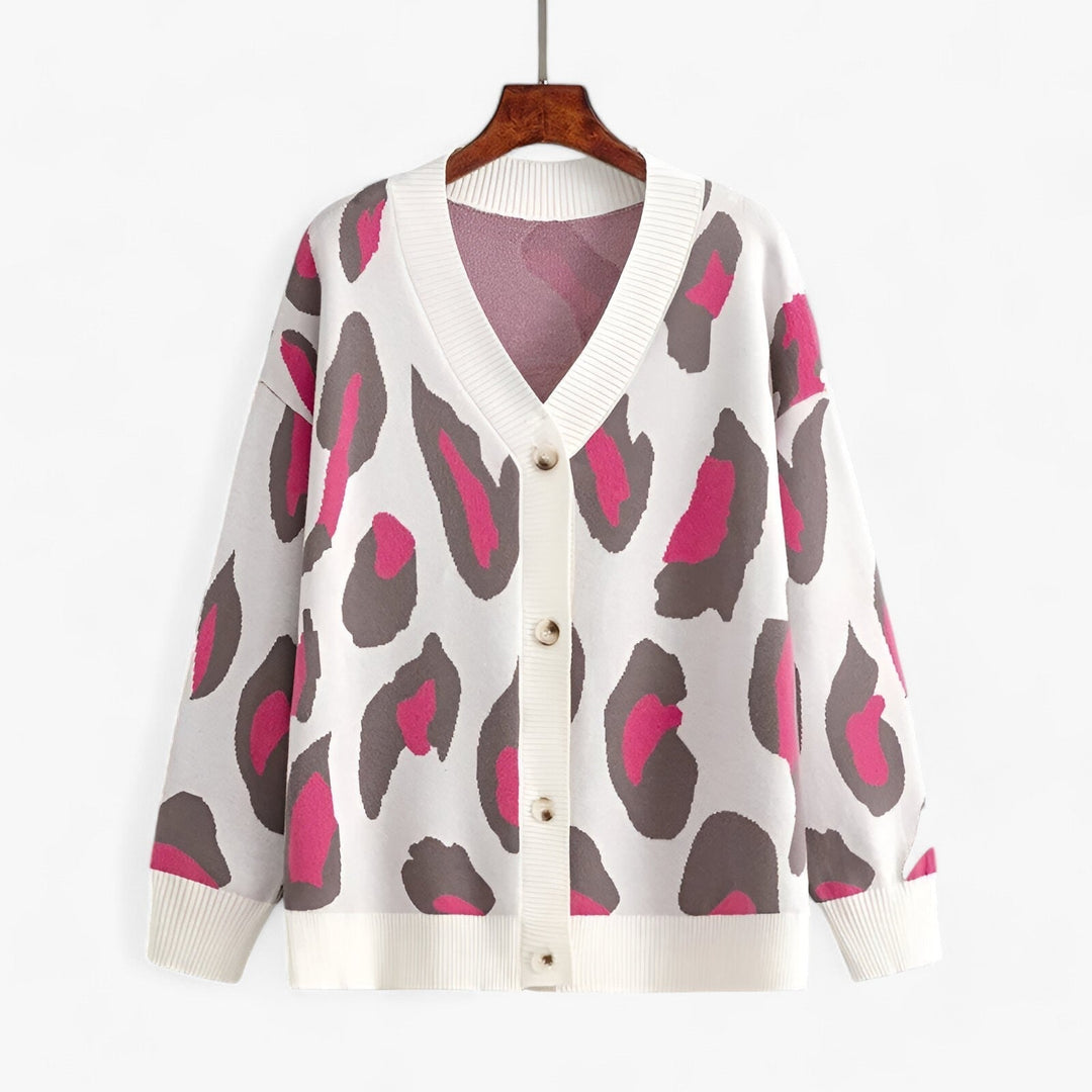 Cardigan ouvert imprimé élégant et unique pour femmes - Projet Paris - Superposition chic