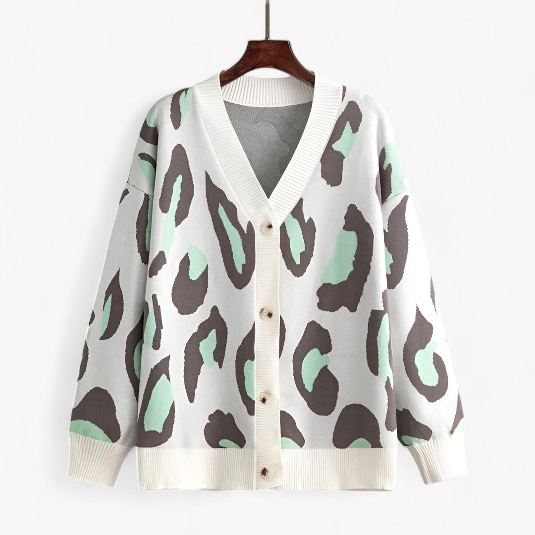 Cardigan ouvert imprimé élégant et unique pour femmes - Projet Paris - Superposition chic
