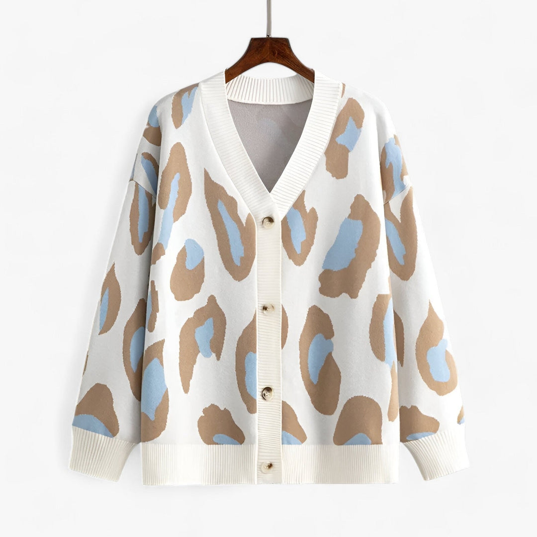 Cardigan ouvert imprimé élégant et unique pour femmes - Projet Paris - Superposition chic