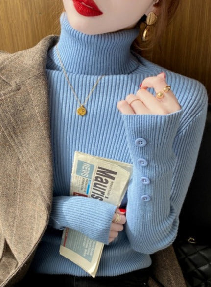 Pull Botera - Confort et chic - Projet Paris - Manches longues - Couleur bleu pastel