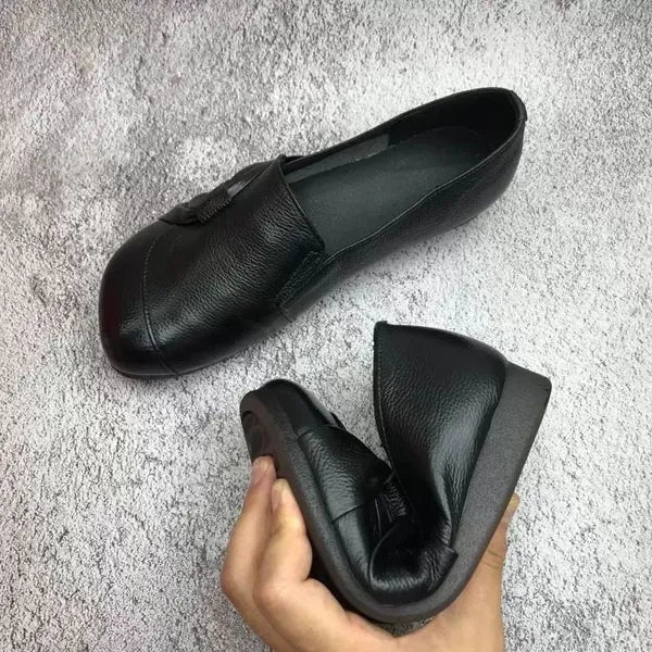 Chaussures en cuir antidérapantes ComfortWalk - Confort et sécurité - Projet Paris - Idéales pour le quotidien