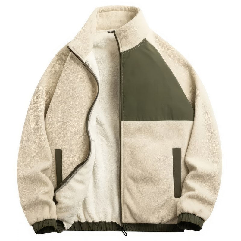 Veste oversize avec fermeture éclair pour hommes - Projet Paris - Confort et style - Parfaite pour l'hiver