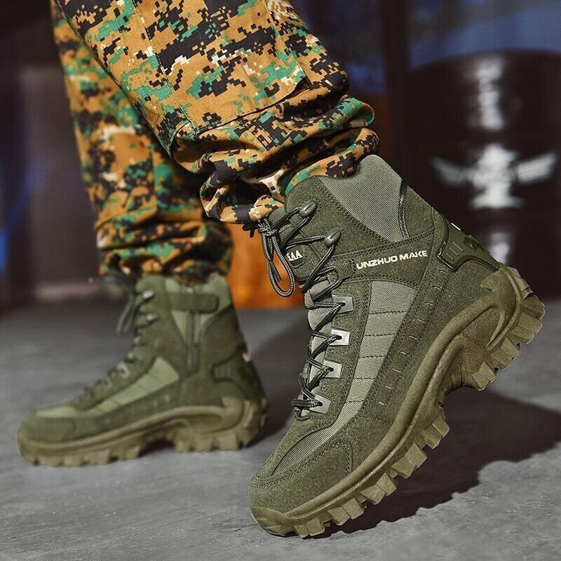 Bottes d'hiver tactiques militaires extrêmes - Résistance et protection - Projet Paris - Semelle antidérapante