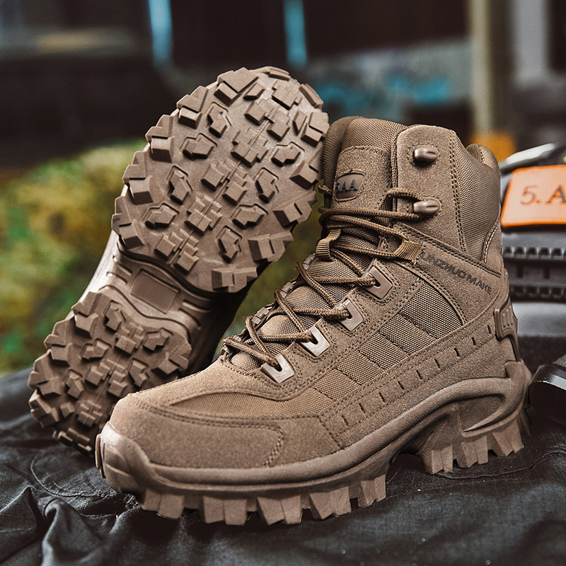 Bottes d'hiver tactiques militaires extrêmes - Résistance et protection - Projet Paris - Semelle antidérapante