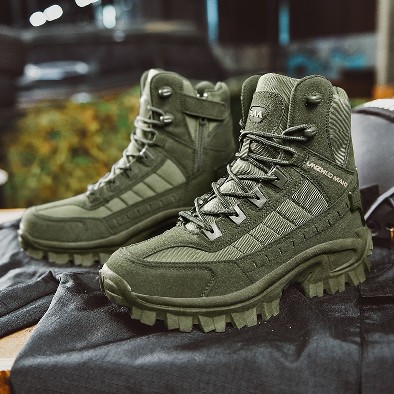 Bottes d'hiver tactiques militaires extrêmes - Résistance et protection - Projet Paris - Semelle antidérapante