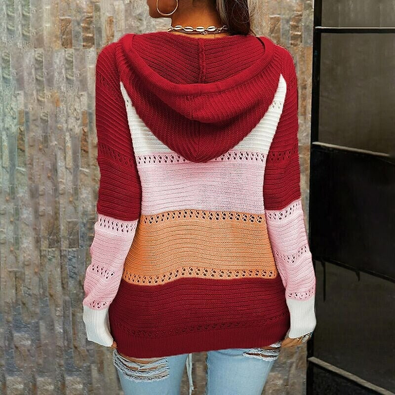 Pull à capuche et dentelle pour femmes - Projet Paris - Chic et féminin - Parfait pour un look casual