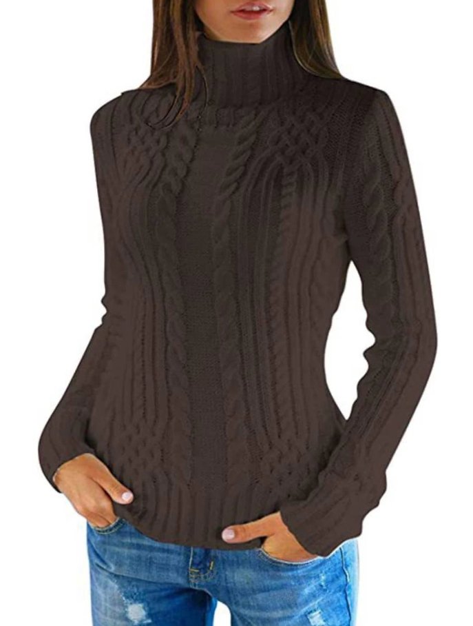 Pull Col Roulé en Tricot Câblé Blanc - Projet Paris - Élégance et chaleur pour l'hiver