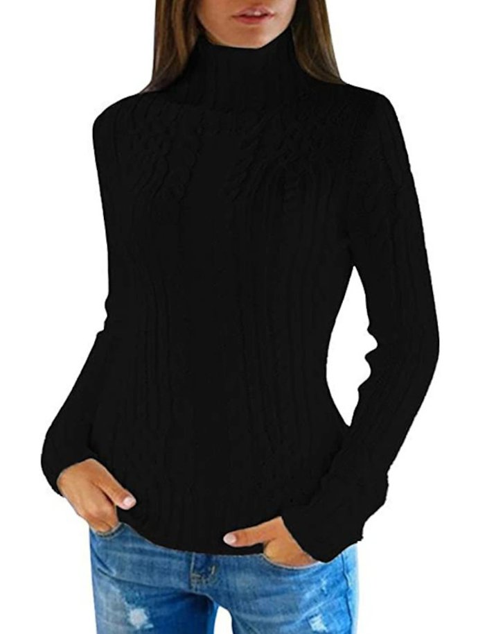 Pull Col Roulé en Tricot Câblé Blanc - Projet Paris - Élégance et chaleur pour l'hiver