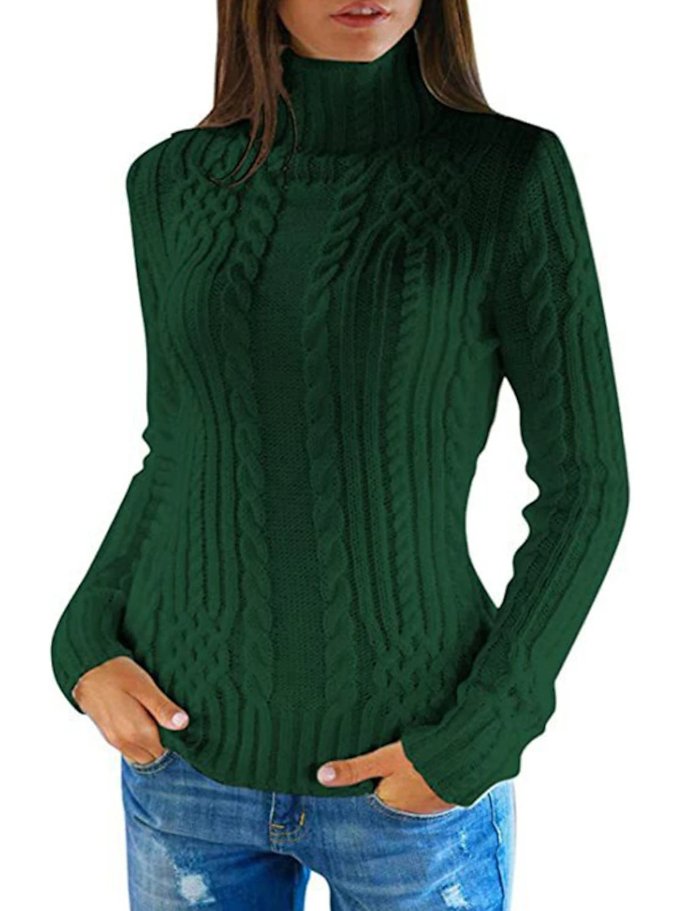 Pull Col Roulé en Tricot Câblé Blanc - Projet Paris - Élégance et chaleur pour l'hiver