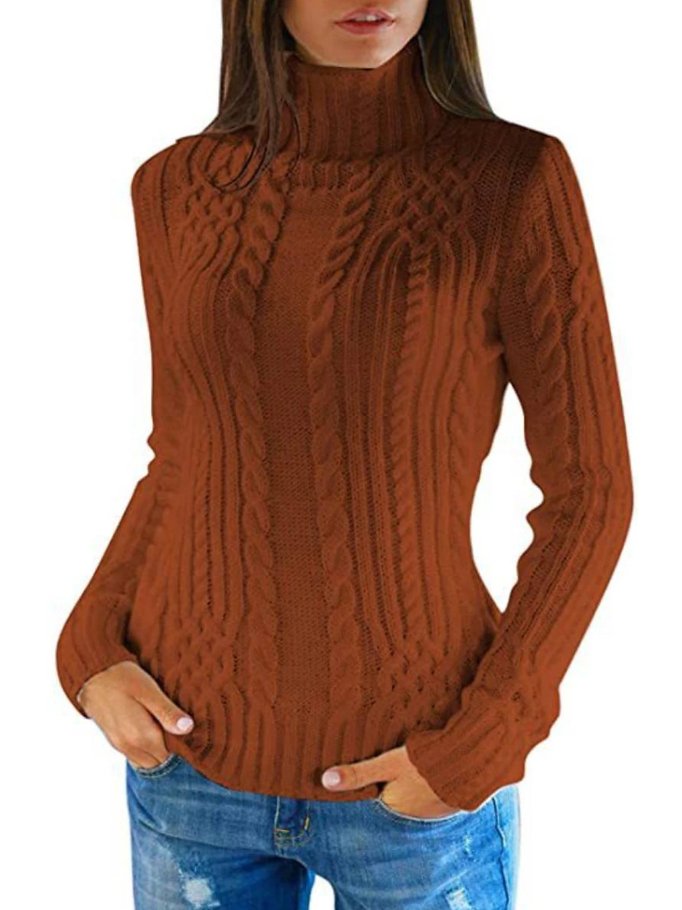 Pull Col Roulé en Tricot Câblé Blanc - Projet Paris - Élégance et chaleur pour l'hiver