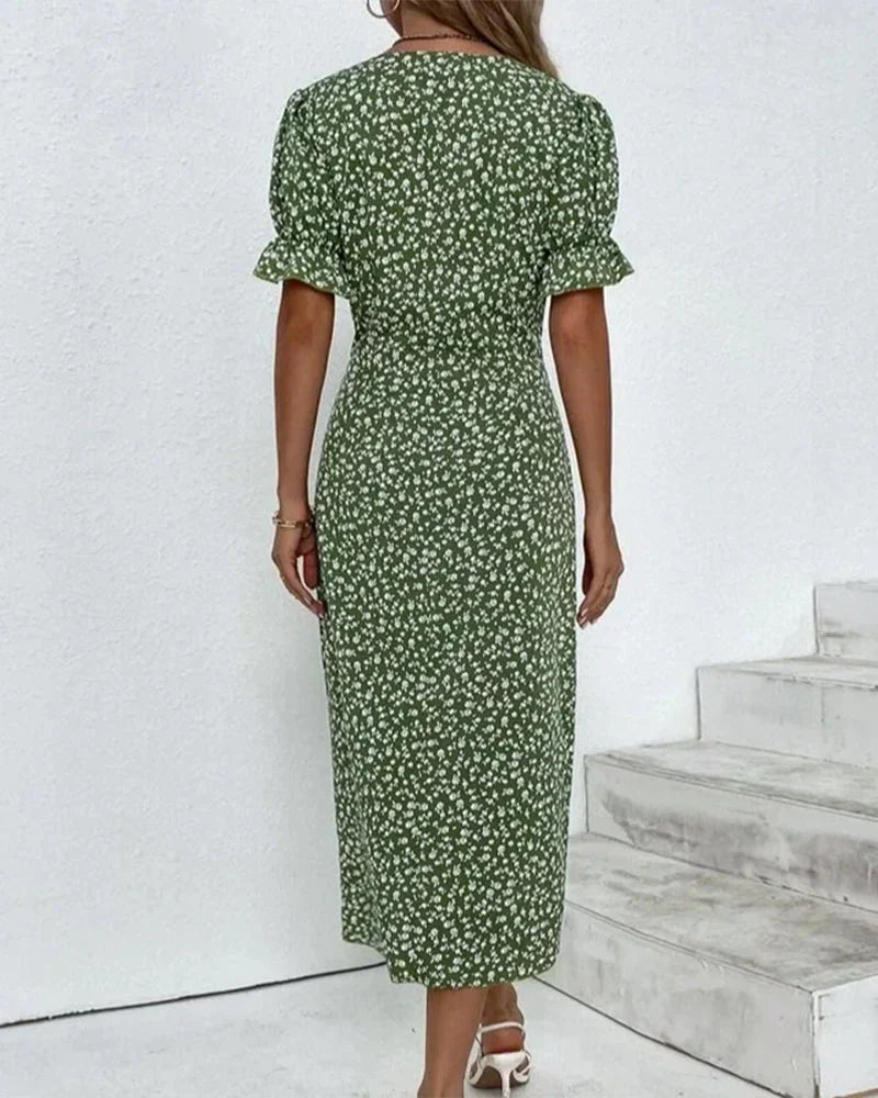 Robe à Manches Courtes et Imprimé Floral - Projet Paris - Fraîcheur et féminité