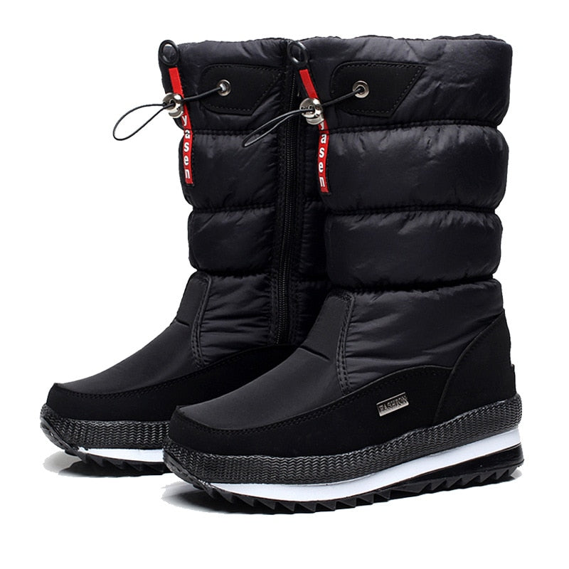 Bottes d'hiver confortables - pour femmes - Douillettes - Projet Paris - Chaleur maximale - Imperméables et disponibles en plusieurs tailles