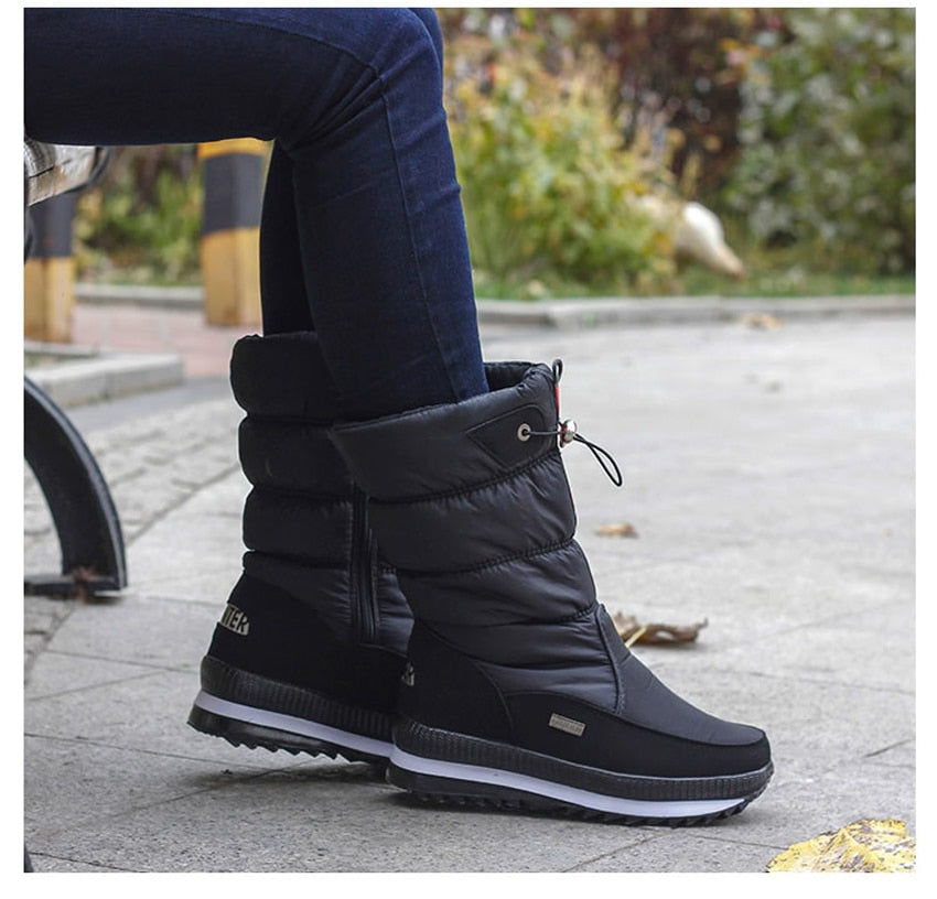 Bottes d'hiver confortables - pour femmes - Douillettes - Projet Paris - Chaleur maximale - Imperméables et disponibles en plusieurs tailles