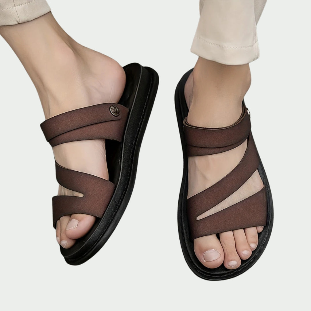 Sandales en cuir décontractées – Projet Paris – Style estival – Confort pieds nus