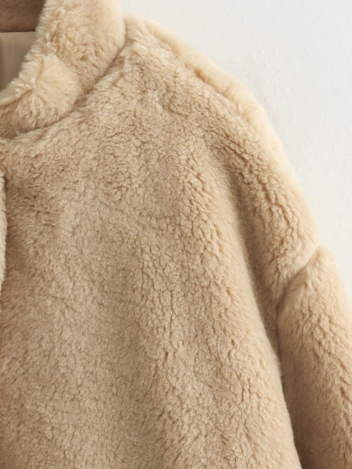 Veste Teddybear douce pour femmes - Confort absolu et chaleur - Projet Paris - Idéale pour l'hiver