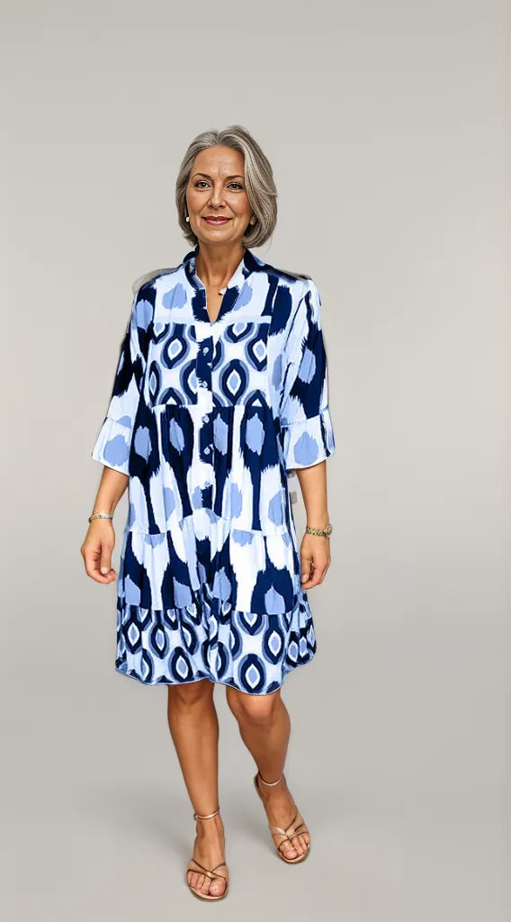 Robe swing à imprimé abstrait - Projet Paris - Audacieuse et moderne
