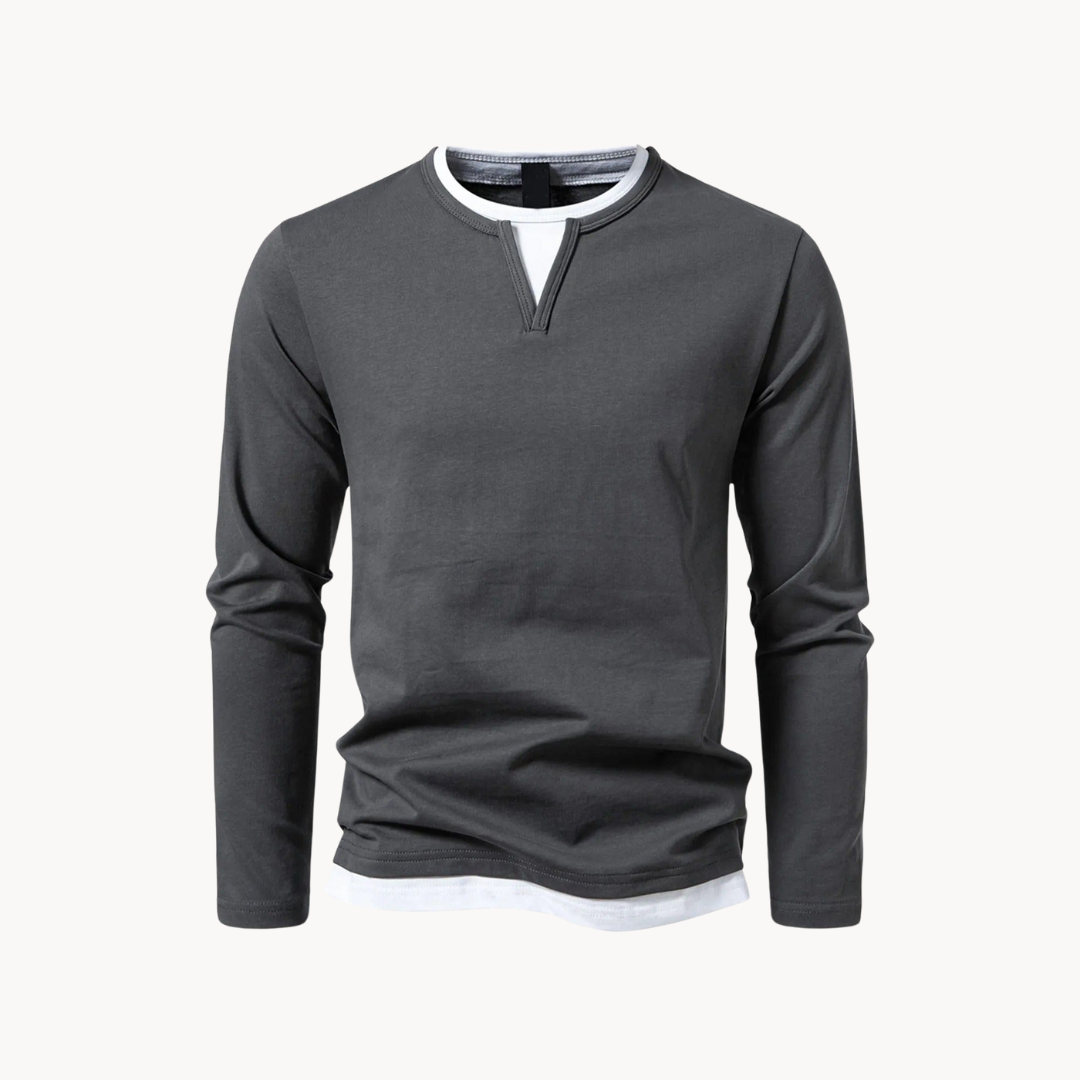 Chemise à manches longues moderne – Design contemporain – Projet Paris – Élégance décontractée