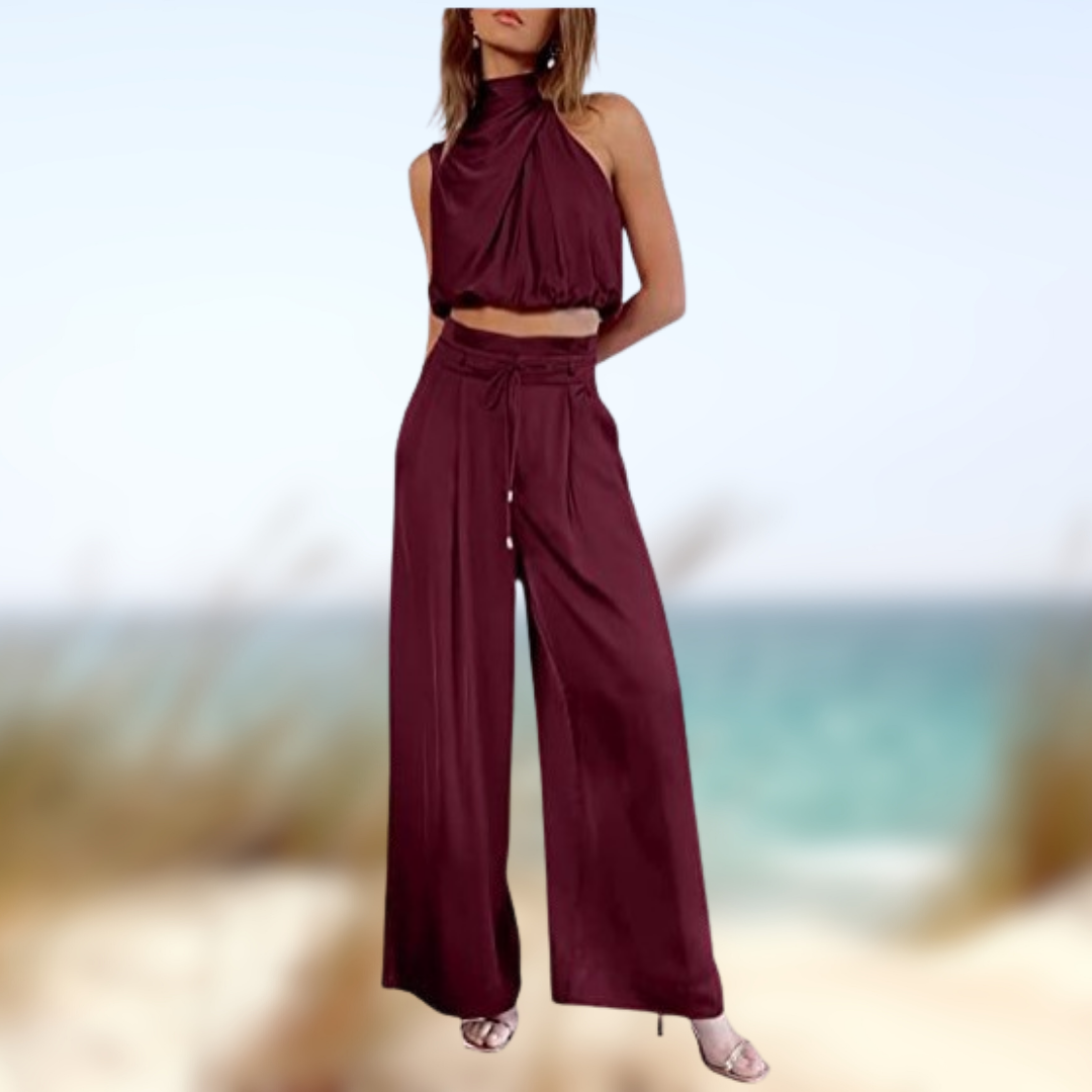 Ensemble élégant femme – Sans manches pour un look sophistiqué – Projet Paris – Élégance moderne