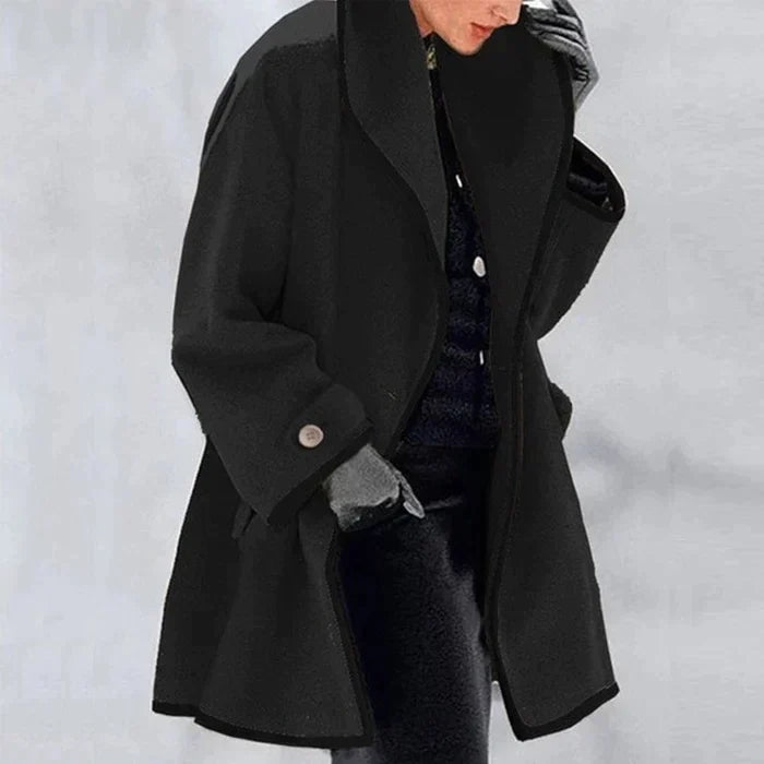 Manteau en laine - pour femme - Projet Paris - Élégant et chaud - Parfait pour les journées d'hiver - Idéal pour un look chic et intemporel