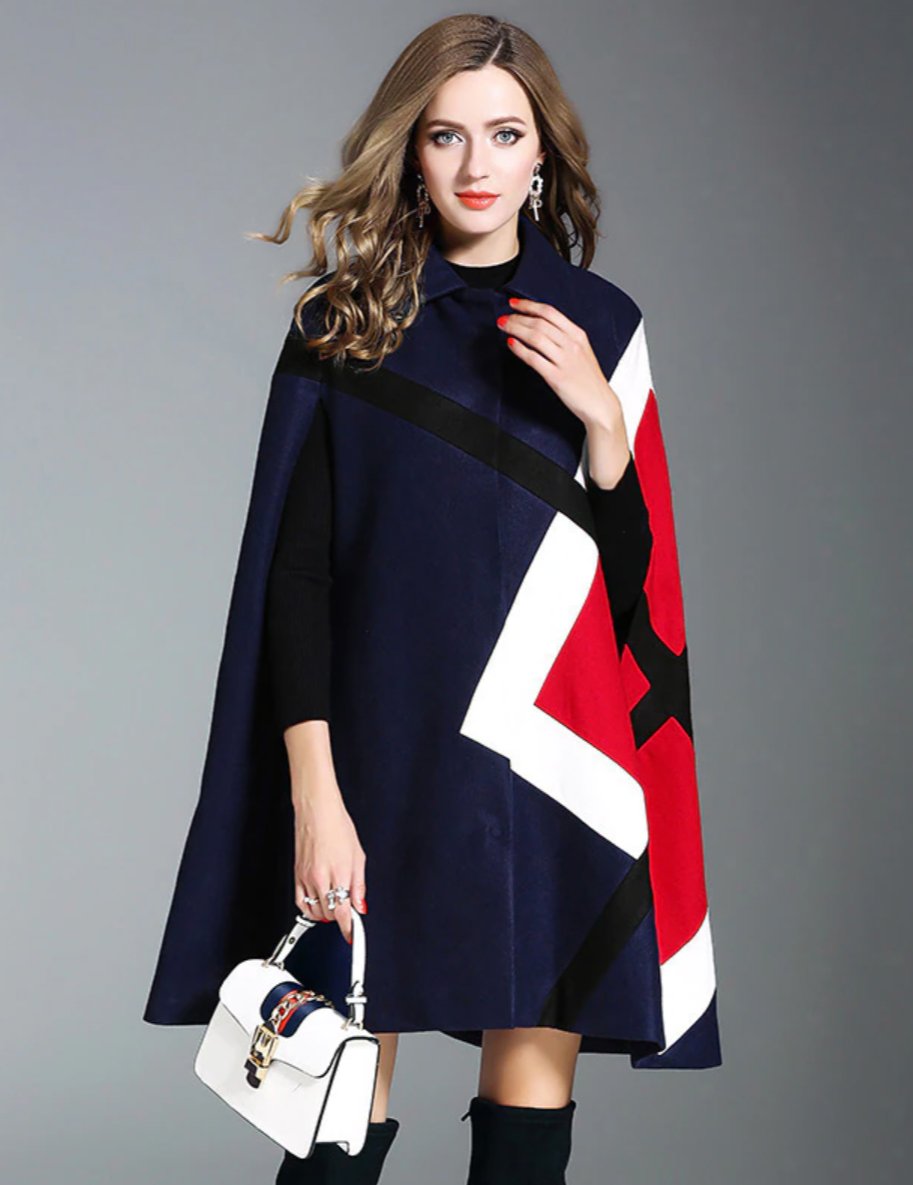 Cape Manteau à Manches Chauve-souris – Projet Paris – Originalité et Confort