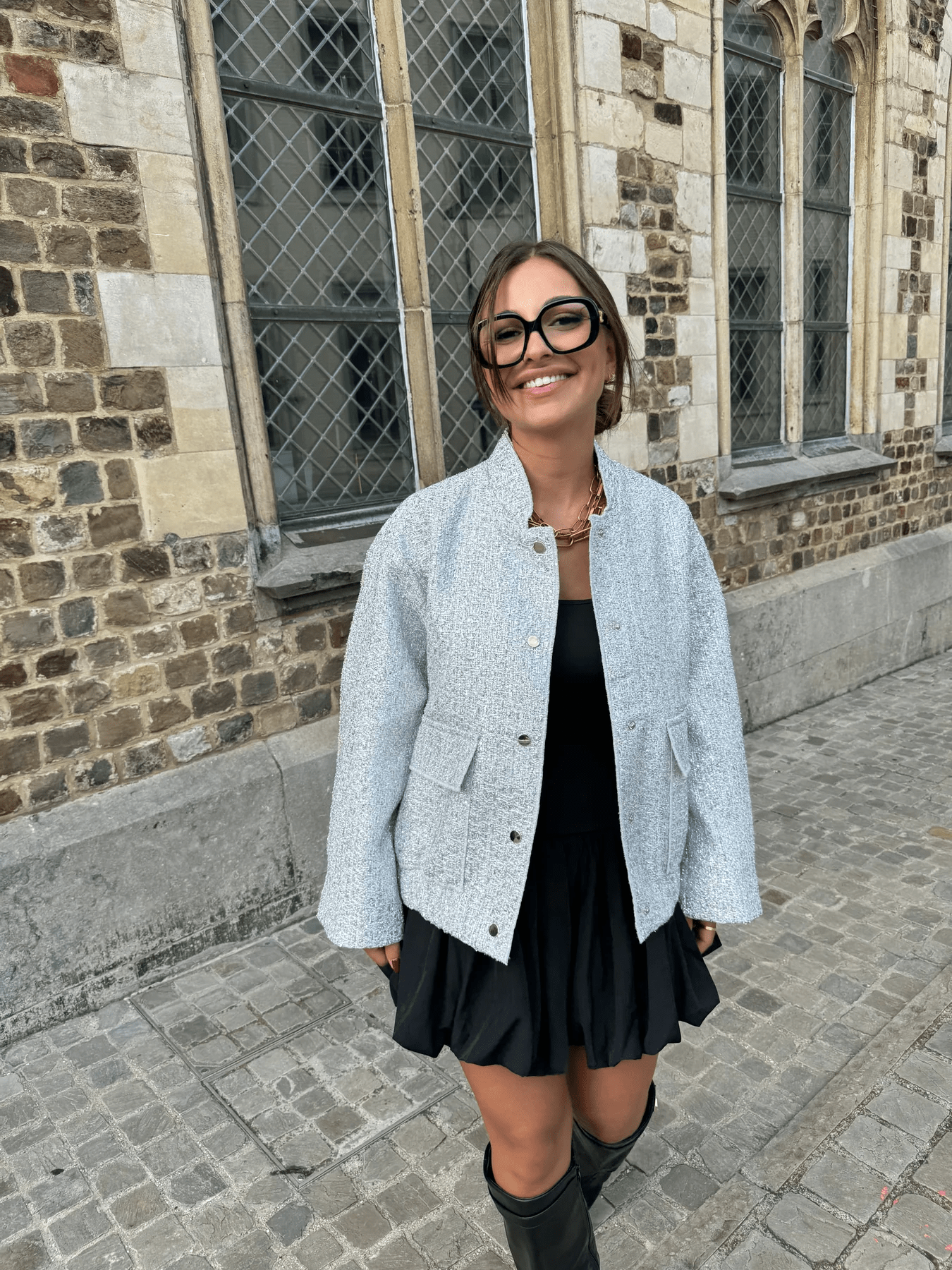 Blouson bomber oversize brillant - Projet Paris - Look audacieux et tendance