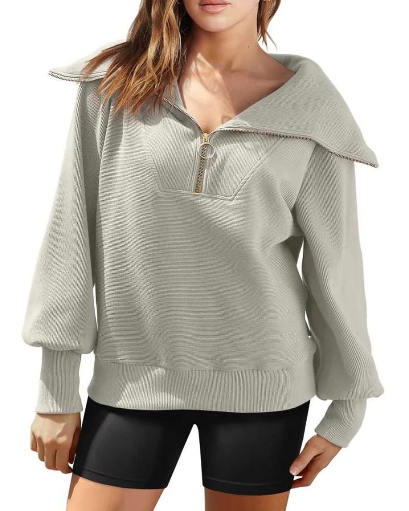 Pull Demi-Zip Polyvalent - Projet Paris - Pratique et Moderne pour Toutes les Occasions