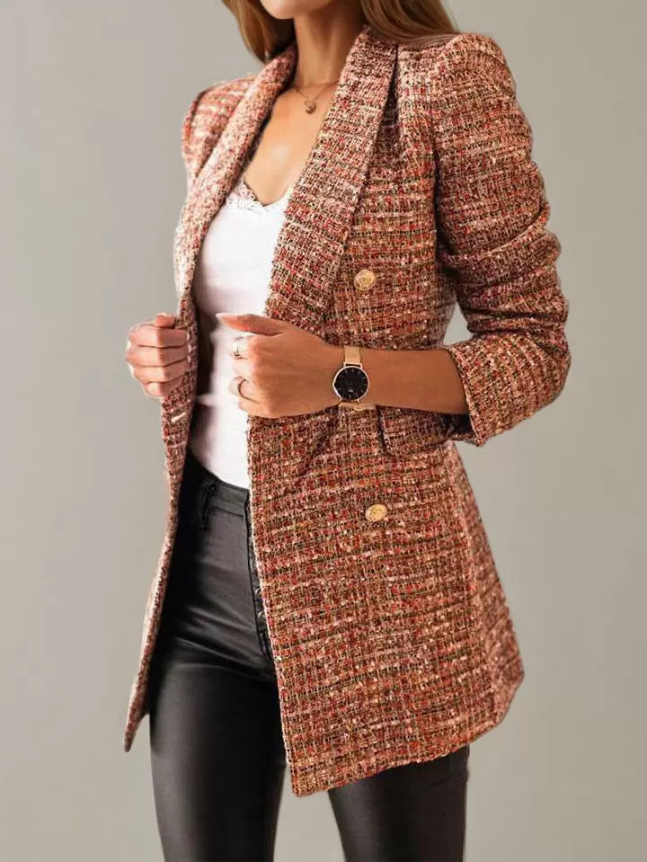 Blazer à carreaux Charmaine - Élégant et stylé - Projet Paris - Parfait pour le bureau