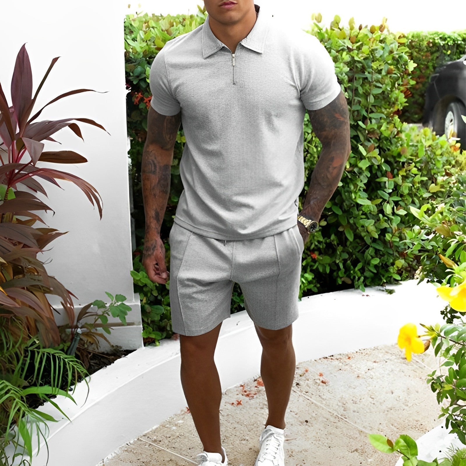 Ensemble deux pièces homme – Style moderne et pratique – Projet Paris – Look décontracté et élégant