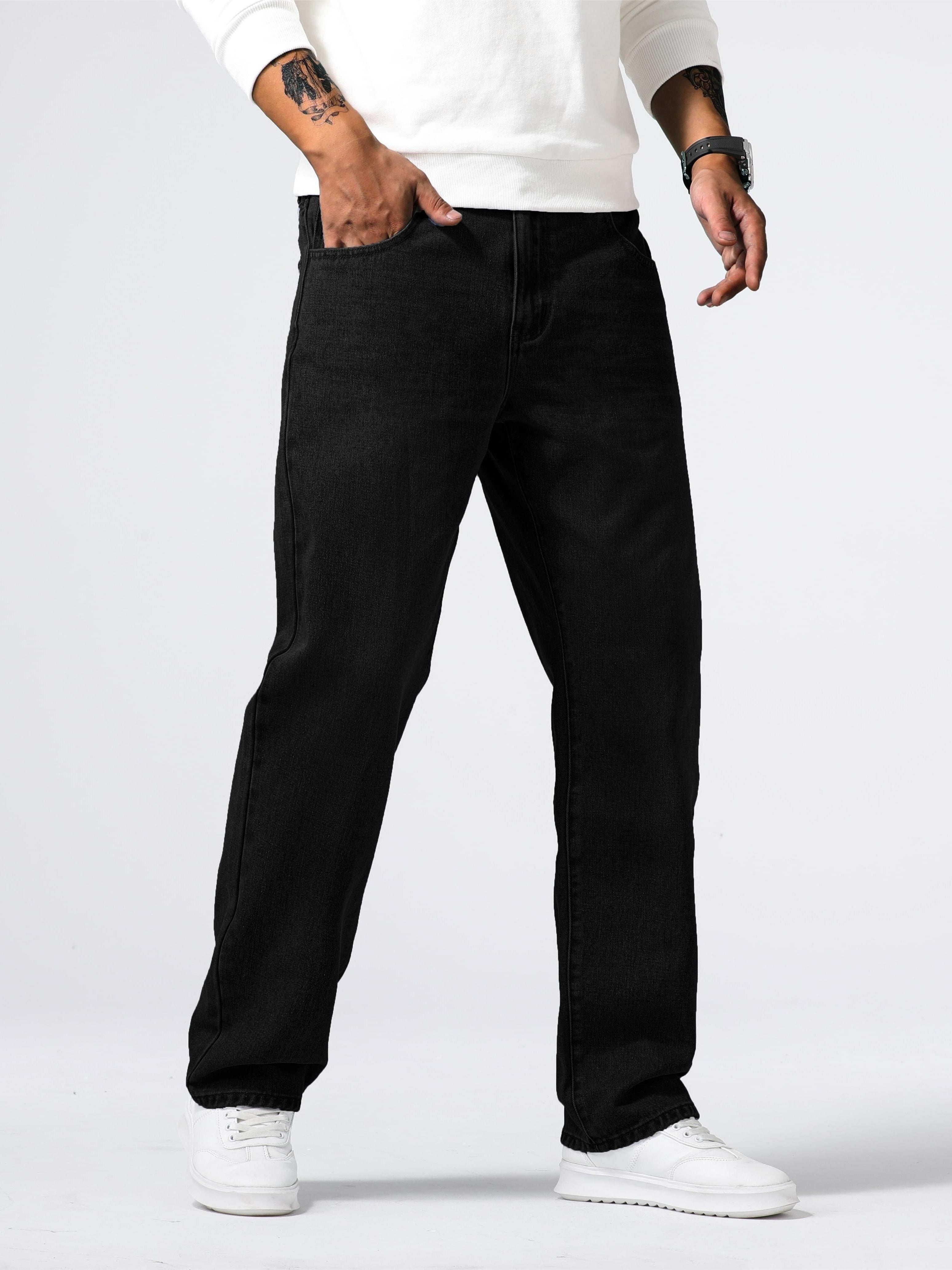 Jean ample effet usé pour homme - Projet Paris - Design vintage - Confort décontracté