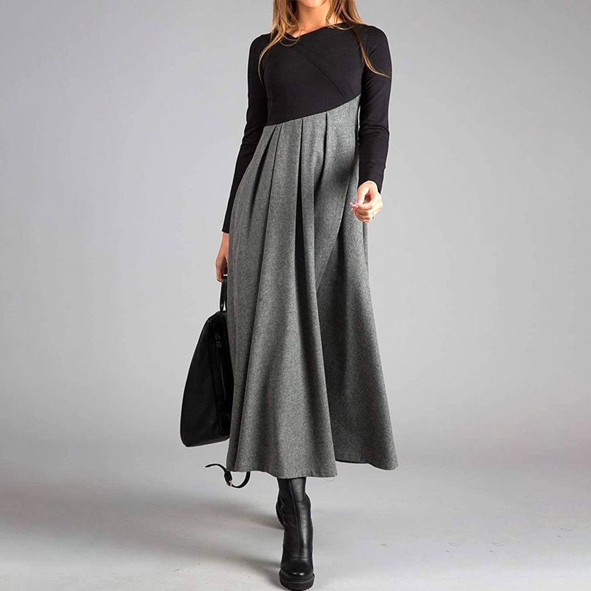 Robe maxi à manches longues - Look élégant - Projet Paris - Confort et style