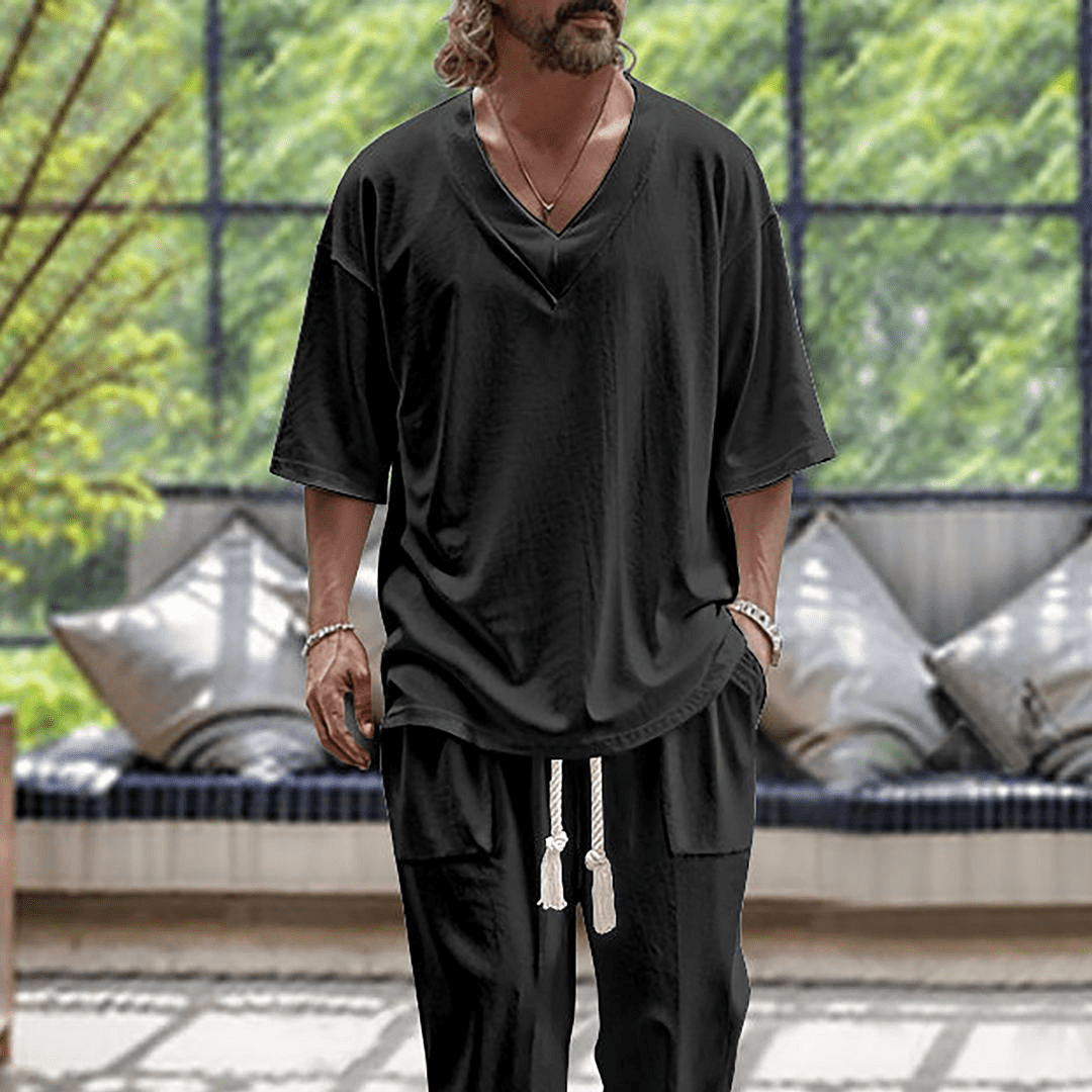 Ensemble 2 pièces manches courtes pour homme – Projet Paris – Look estival complet