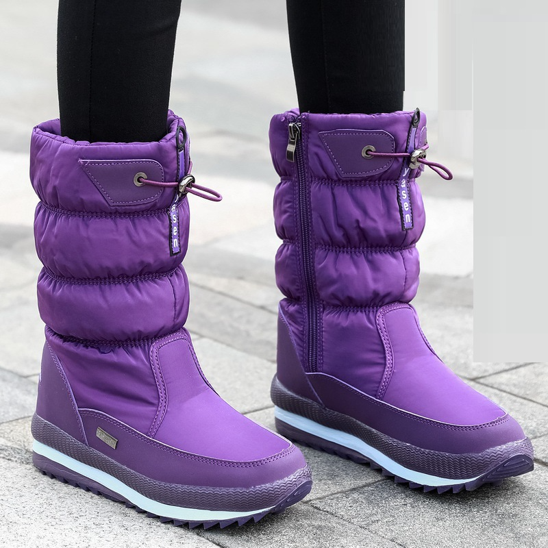 Bottes d'hiver confortables - pour femmes - Douillettes - Projet Paris - Chaleur maximale - Imperméables et disponibles en plusieurs tailles