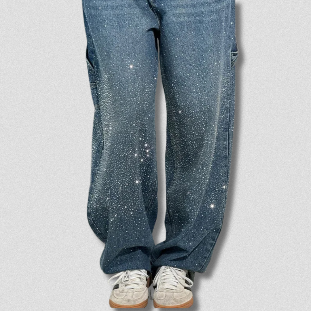 Jean femme premium – Détail brillant et coupe moderne – Projet Paris – Look tendance
