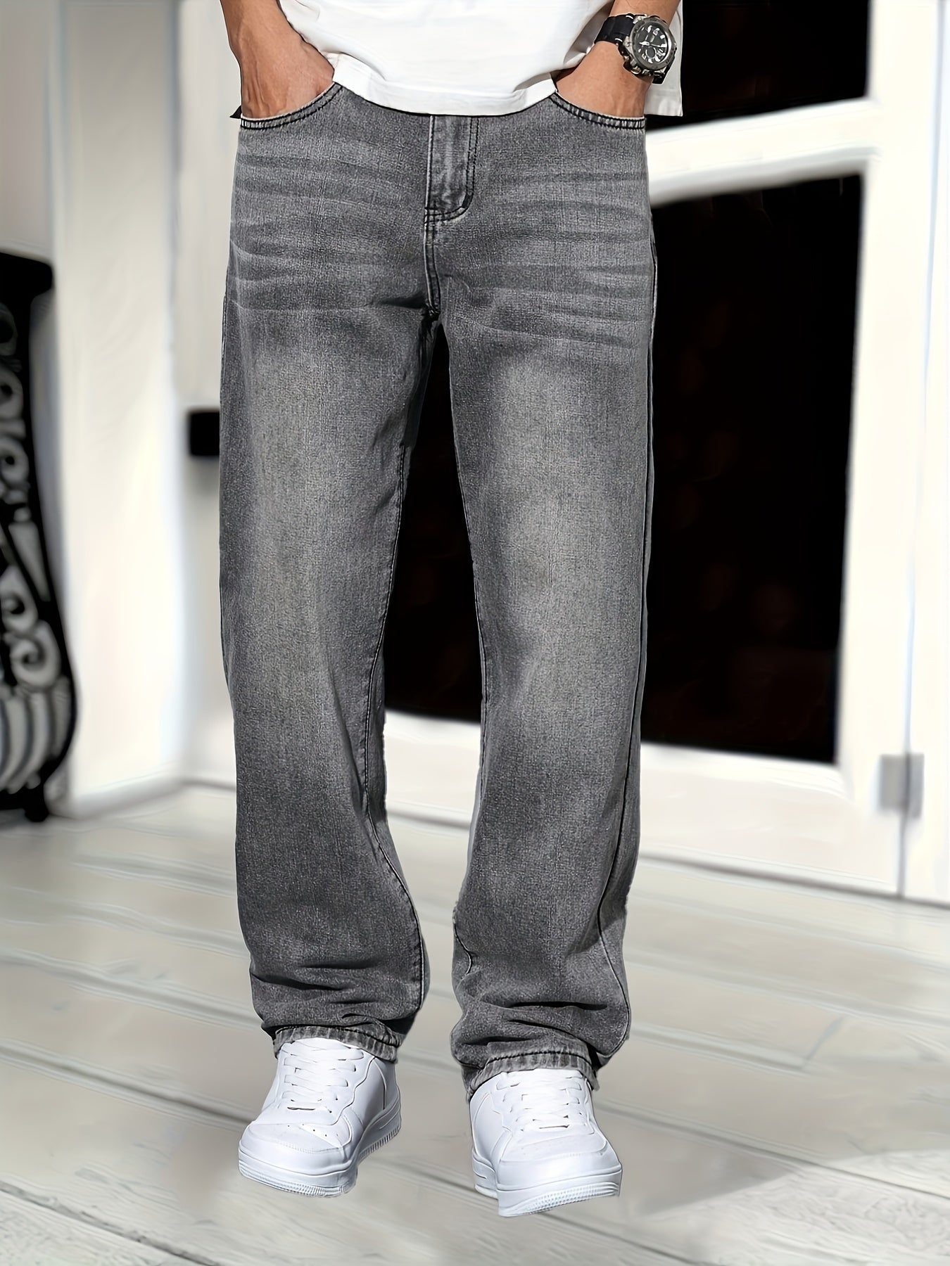 Jean droit homme iconique – Coupe classique – Projet Paris – Style intemporel