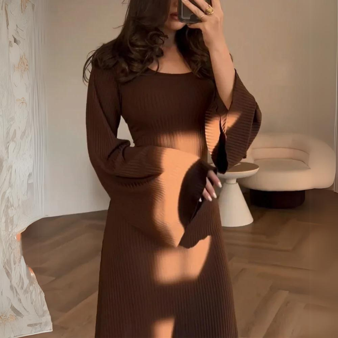 Robe à manches longues - Élégante et confortable - Projet Paris - Parfaite pour toutes les occasions