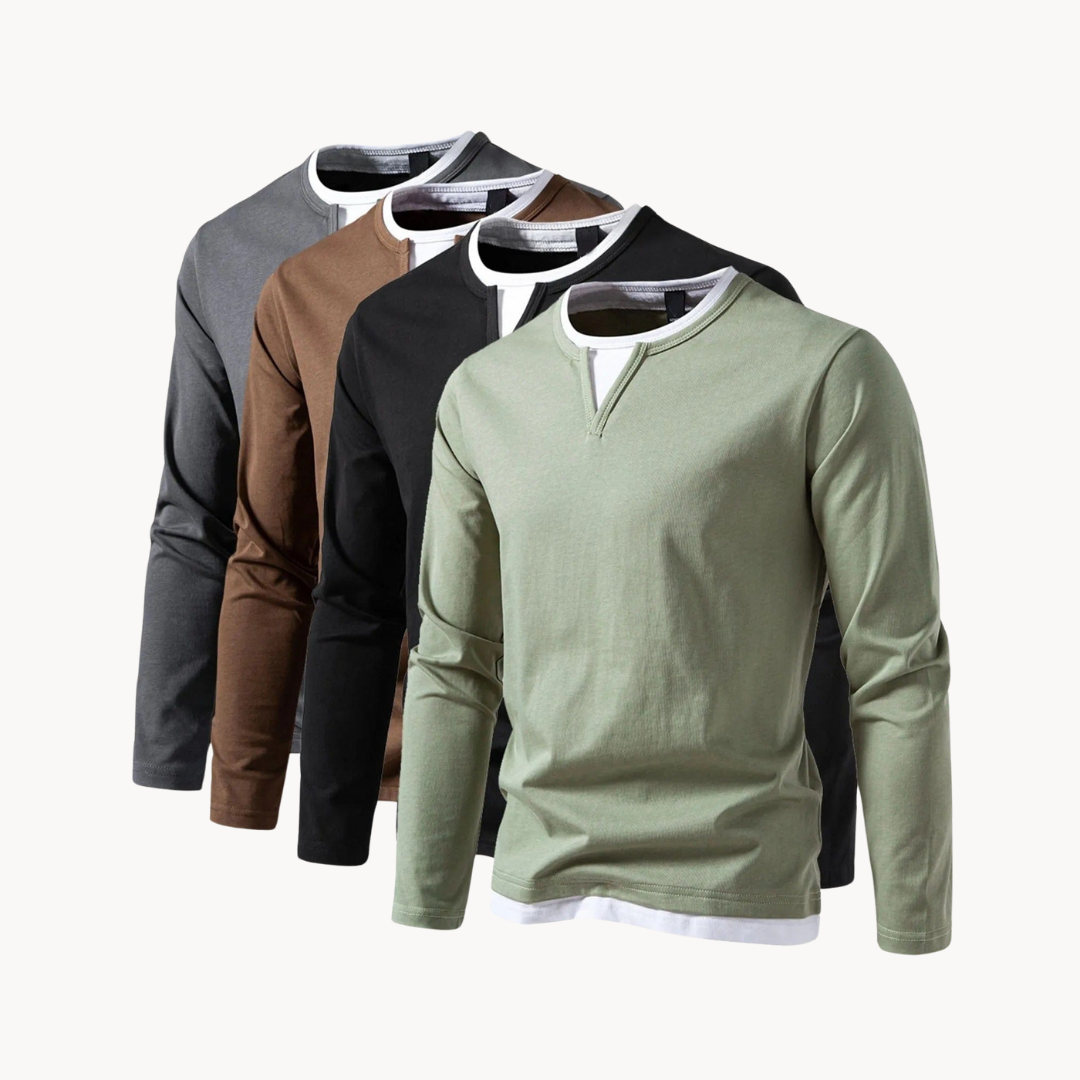 Chemise à manches longues moderne – Design contemporain – Projet Paris – Élégance décontractée