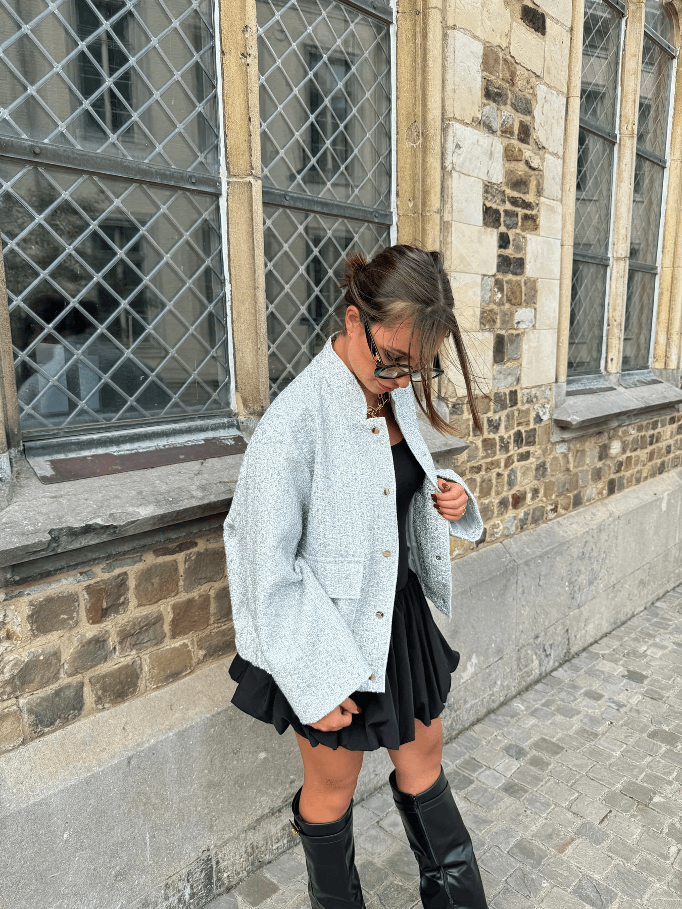 Blouson bomber oversize brillant - Projet Paris - Look audacieux et tendance