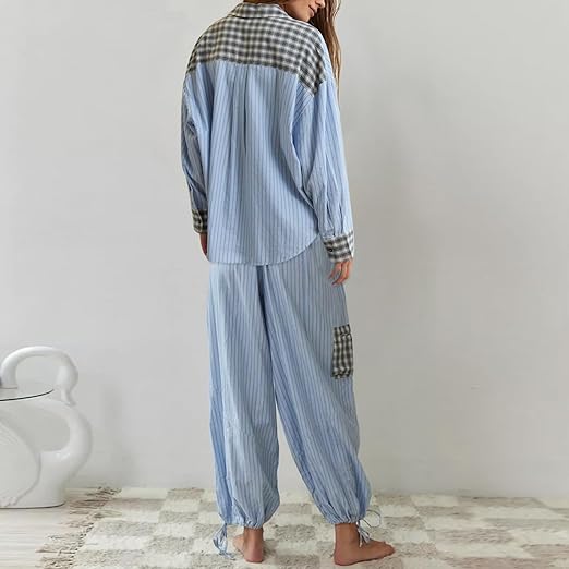 Ensemble de pyjama douillet et ample - Confort optimal pour des nuits reposantes - Projet Paris - Idéal pour le sommeil