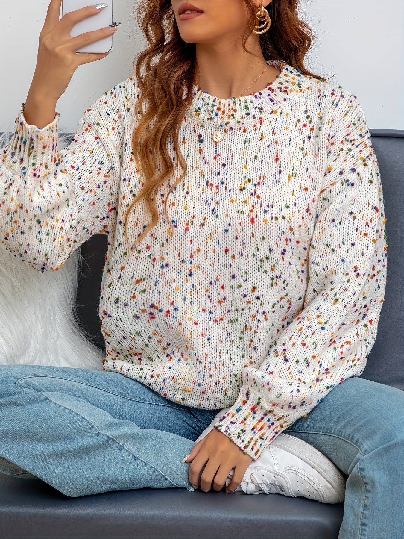 Pull Coloré - Style Audacieux - Projet Paris - Design Vibrant - Parfait pour l'Automne