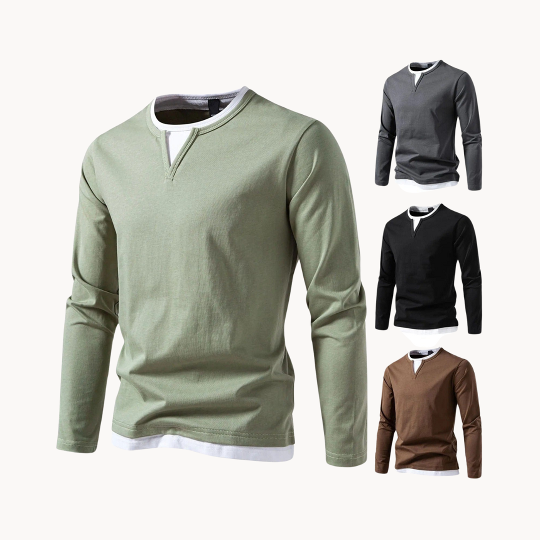 Chemise à manches longues moderne – Design contemporain – Projet Paris – Élégance décontractée