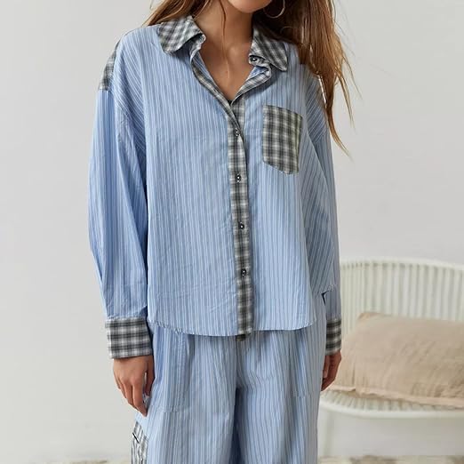 Ensemble de pyjama douillet et ample - Confort optimal pour des nuits reposantes - Projet Paris - Idéal pour le sommeil