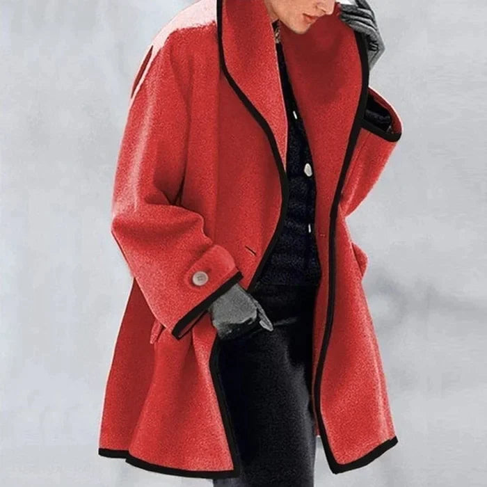 Manteau en laine - pour femme - Projet Paris - Élégant et chaud - Parfait pour les journées d'hiver - Idéal pour un look chic et intemporel