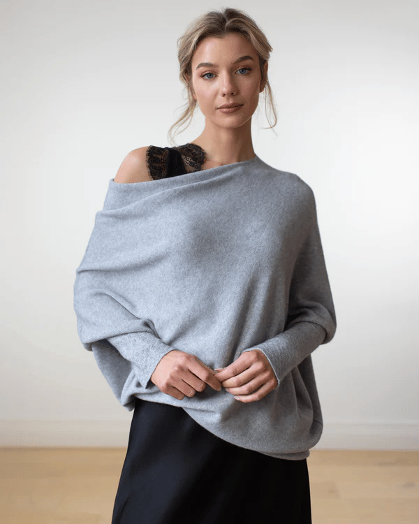 Pull confortable avec finition élégante sur l'épaule pour femmes - Projet Paris - Chic et pratique