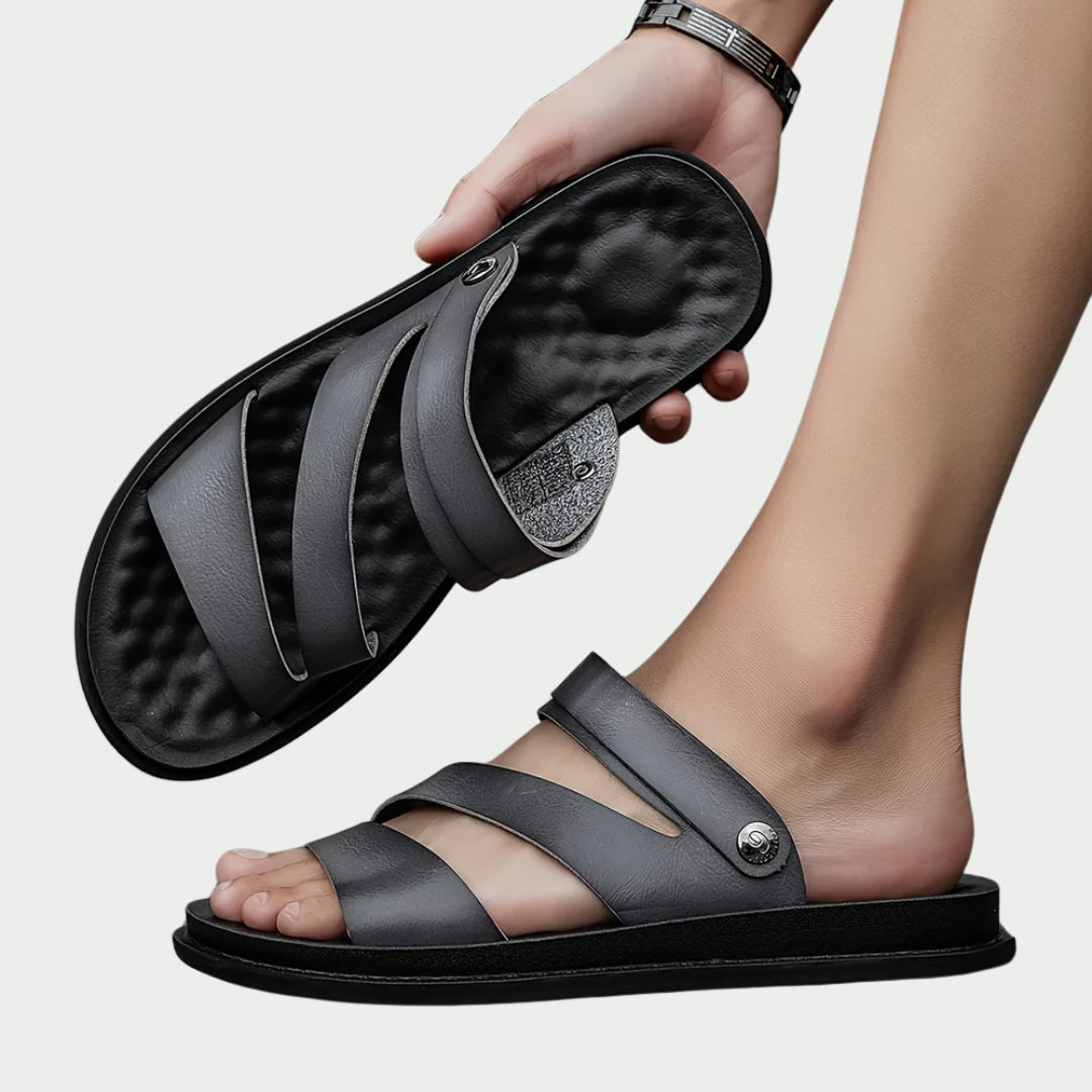 Sandales en cuir décontractées – Projet Paris – Style estival – Confort pieds nus