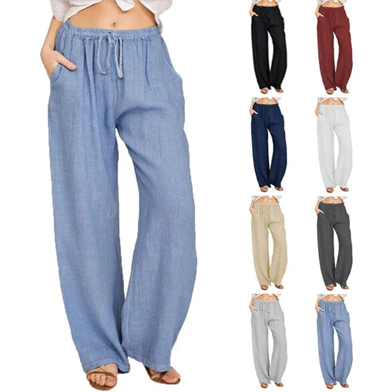 Pantalon taille haute respirant pour femmes - Projet Paris - Léger et chic