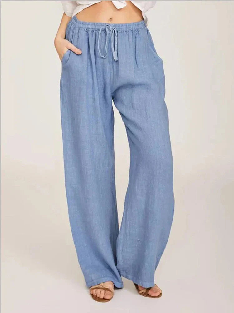 Pantalon taille haute respirant pour femmes - Projet Paris - Léger et chic