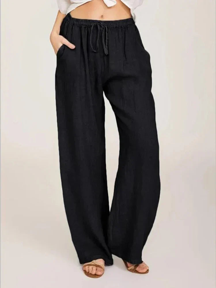 Pantalon taille haute respirant pour femmes - Projet Paris - Léger et chic