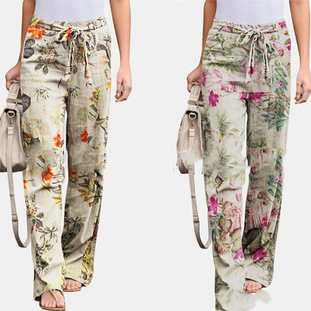 Pantalon décontracté imprimé fleuri - Projet Paris - Confort et style unique