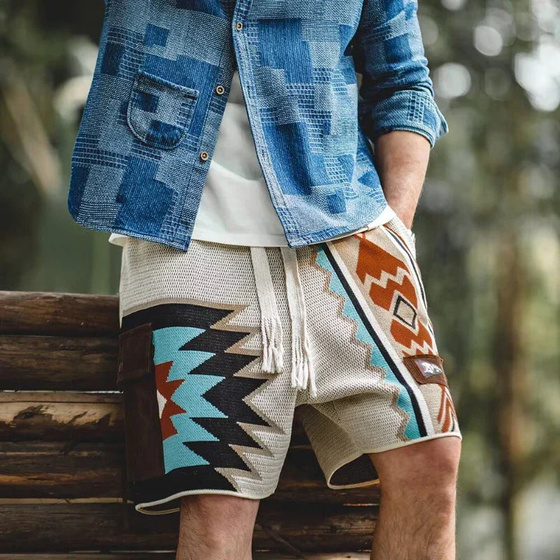 Short Homme à Imprimé Tribal – Colin – Projet Paris – Originalité Estivale et Grand Confort