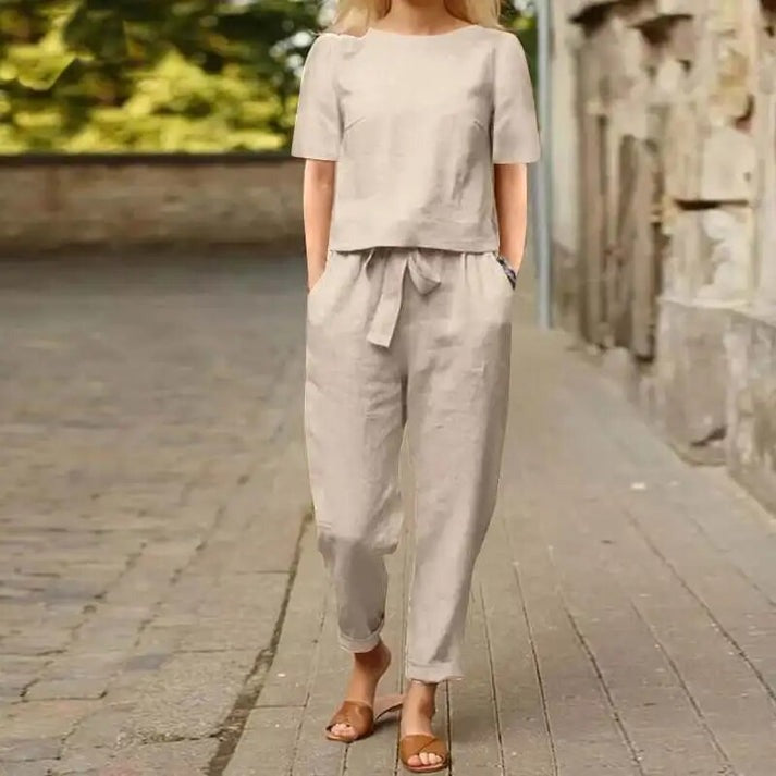 Ensemble Décontracté Été/Printemps – Projet Paris – Léger et élégant – Idéal pour un look quotidien